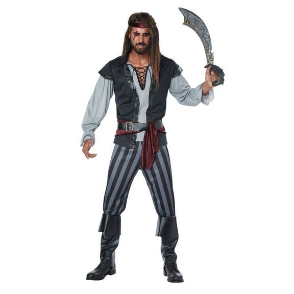 Califia Farms Scallywag Pirate Men's Halloween Fancy-Dress Costume for Adult, S