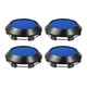 thumbnail image 1 of 70 mm de diámetro, 6 clips, cubiertas para tapacubos de centro de rueda de neumático para vehículo, negro, azul brillante, paquete de 4, 1 of 1