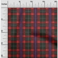 thumbnail image 1 of oneOone Viscose Jersey Fabric Tartan Check Print Sewing Fabric BTY 60 Inch Wide, 1 of 5