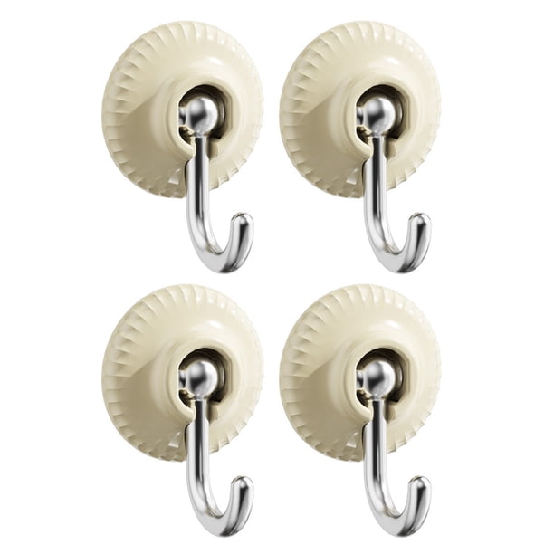 Percha adhesiva para abrigos, 4 ganchos adhesivos con orificio, gancho de pared adhesivo redondo, ganchos sin orificios para baño, alta capacidad