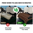 thumbnail image 4 of Golf Cart Seat Covers for 2 Seater,Dark Brown Wooden Microfiber Cart Seat Towel Blanket,Vintage Western Country Wooden Board Absorbent Breathable NonSlip Bench Seats Protector for Golf Course 51"x31", 4 of 9