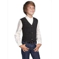 thumbnail image 1 of Scully 2002-19-S Leather Kids Vest - Black Boar Suede- Small, 1 of 3