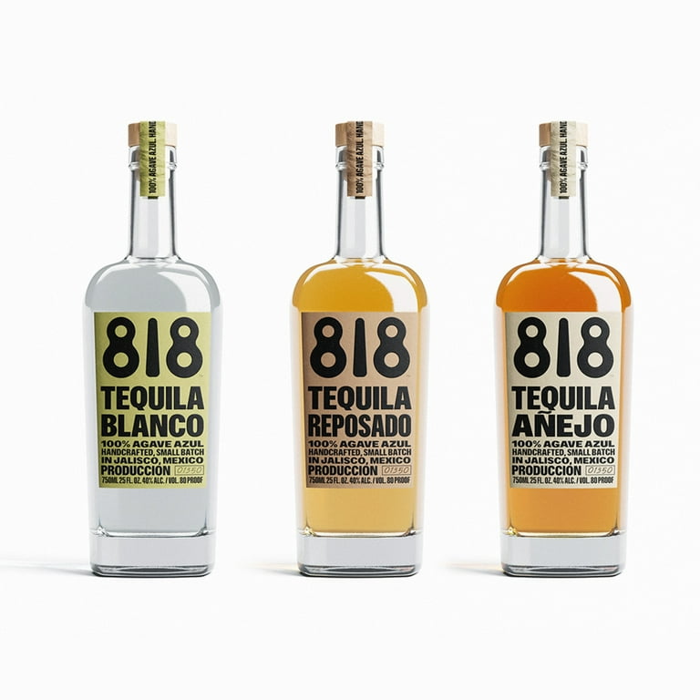 818 Tequila 750ml Bottle, ABV 40%, Smooth Blue Weber Agave with