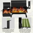 thumbnail image 5 of Dkelincs 43" Portable Charcoal Grills with Offset Smoker and Thermometer, Outdoor Barbecue Grill for BBQ Camping Picnic, 5 of 9