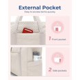 thumbnail image 4 of Bolsa BAGSMART grande para mujer, viajes, gimnasio, trabajo, marrón grisáceo, 4 of 6