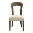 thumbnail image 3 of Set of 2 Dining Chairs with Upholstered Seats for Kitchen Use  (Beige), 3 of 10