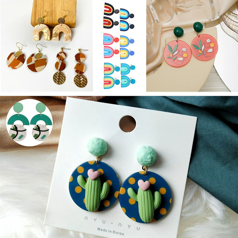 Polymer Clay Earring Making Kit Make 10 PAIRS DIY Earring Kit Handmade  Earrings Gift Teacher Teen Kids Mum Mom Activity 