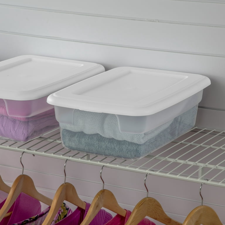 Large Clear Storage Container With Lid and Handles Single, 1 unit