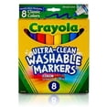 thumbnail image 1 of Crayola C07808 8 Count Ultra-Clean Washable Markers with Broad Line, 1 of 3
