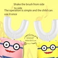 thumbnail image 4 of Cepillo de dientes eléctrico para niños con patrón de dibujos animados, cabezal de cepillo de silicona suave, cepillo de dientes eléctrico sónico totalmente automático para niños, 4 of 5