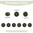thumbnail image 2 of 1 hebra de 74 cuentas de piedra Rondelle de 8 mm, cuentas de ágata india planas y redondas, pequeñas piedras preciosas naturales de 15 pulgadas, espaciador liso de lentejas, cuentas sueltas, 2 of 6