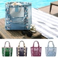 thumbnail image 2 of CNKOO Mesh Beach Tote Bag With Side Pocket Quick Dry Large Toiletry Bath Organizer, 2 of 11