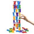 thumbnail image 4 of pitrice Tower Game Building Blocks with Dice Montessori Toy Family Party Games, 4 of 9