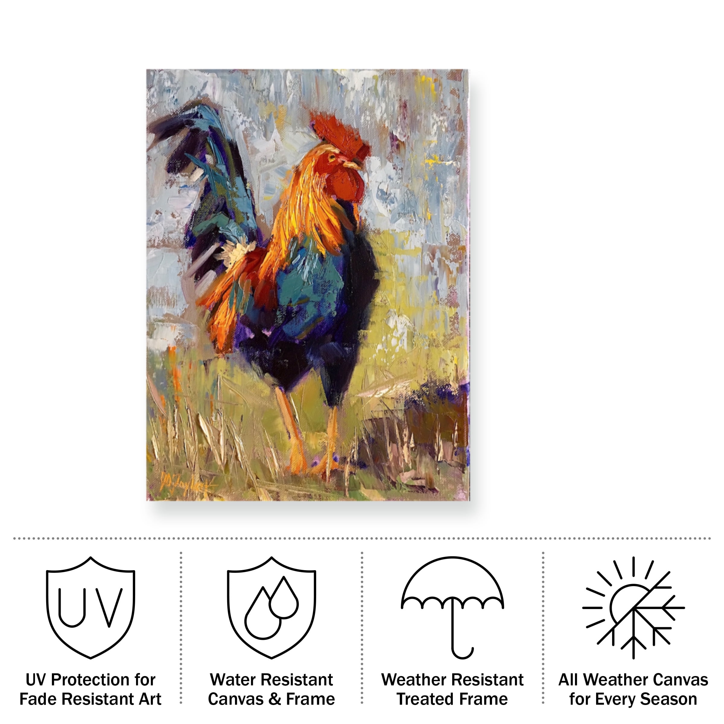Jennifer Stottle Taylor 'Crow Magnum' Outdoor Canvas
