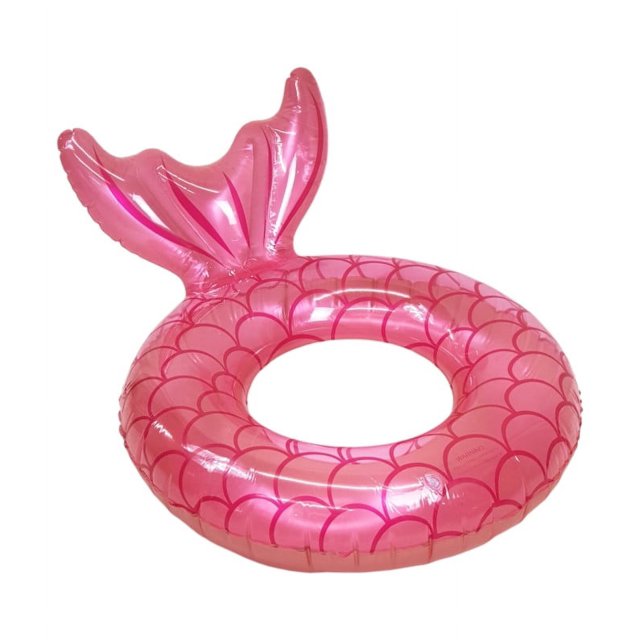 Flotador Inflable para Alberca The Baby Shop salvavidas cola de sirena Rosa -