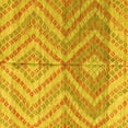 thumbnail image 1 of Ahgly Company Indoor Square Abstract Yellow Modern Area Rugs, 5' Square, 1 of 4
