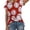 Red A1, variant on YHAJDS Women's Oversized T-shirts Baseball Print Short Sleeve Round Neck Loose Blouse