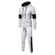 thumbnail image 1 of Fiudx Conjunto de Sudadera con Capucha para Hombre, Chaqueta Suave Al Tacto, Sudadera con Cordón Ajustable, Pantalones con Cintura Elástica, Ideal para Correr En El Gimnasio, Estilo Informal, Lujoso, 1 of 7