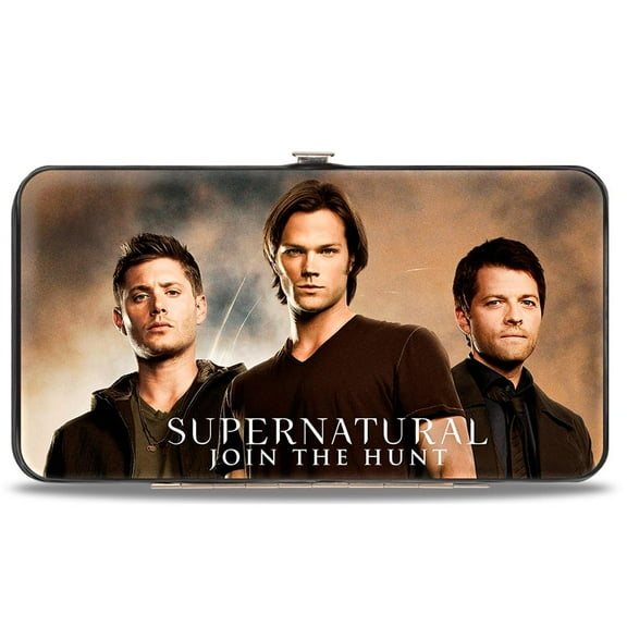 Supernatural Wallet, Hinged, Dean Sam Castiel Nothing In Our Lives Is Simple Supernatural, Vegan Leather