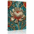 thumbnail image 2 of Canvas Wall Art, William Morris Plant Floral Framed Canvas Prints for Living Room Bedroom, Retro Lotus Flower Leaves Gallery Wrapped Wall Decor for Home Office, Gifts, 12"x16" Ship Next Day, 2 of 9
