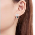 thumbnail image 3 of 14K Gold Blue Jade Bowknot Stud Earrings for Women, Light Blue Jade, Charming Women's Day Gift for Her, 3 of 6