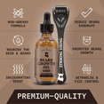 thumbnail image 6 of Striking Viking Beard Oil Set 2 Pack Sandalwood with Derma Roller Biotin Beard Care Kit for Men, 6 of 6