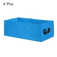 thumbnail image 3 of Uxcell 23.6"x11.8"x7.9" Fabric Plant Grow Bags Container Pots with Handles, Blue 4 Pack, 3 of 5