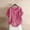 04 Hot Pink, variant on Weiqiqre Women Clothing Oversized Printed Button Cotton Linen Shirt Short Sleeved Top