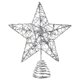 thumbnail image 2 of Decoración para Árbol de Navidad JOYIN Estrella Plateada con Purpurina y Luz LED, 2 of 10