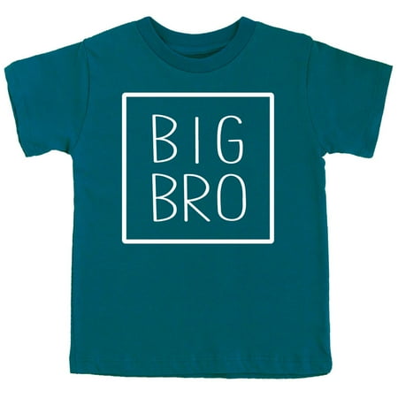 

Big Bro Square Sibling Reveal Announcement Shirt for Boys Big Brother Sibling Outfit Oceanside Shirt 4T