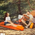 thumbnail image 4 of Sleek Relief Adults Camping Mattress Sleeping Pad W/ Pillow– (extra Large) Waterproof, Cool Sleeping Pads For Backpacking,air Bed Hiking, Hiking Air Mattress, Lightweight, Inflatable & Compact, Orange, 4 of 8