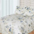 thumbnail image 1 of Bay Colony by Patch Magic CSBROS 72 x 72 in. Roses Shower curtain - Blue, 1 of 1