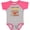 Baseball Heather and Hot Pink, variant on Inktastic Who's the Cutest Sweet Potato? I Yam Funny Thanksgiving Boys or Girls Baby Bodysuit