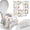 Easter Bunny, variant on Disposable Toilet Seat Cover for Travel – 20 Pack with Covers Wrapped in Sets of 2, Non-Flushable Liners, Fits Most Seats – Kids, Toddlers, Adults (Dinosaurs, 20)