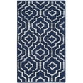 thumbnail image 3 of SAFAVIEH Dhurrie Slater Geometric Moroccan Wool Area Rug, Navy/Ivory, 6' x 9', 3 of 10