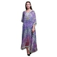 thumbnail image 1 of Phagun Caftan de Plage à Panneaux Ikat, Paréo de Bikini, Robe Maxi pour Femmes, Long Caftan-S-L, 1 of 5