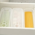 Microwaveable Pasta Cooking Box with Drain Holes for Easy Meal Prep