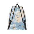 thumbnail image 6 of Rocae Animals Travel World Map for Durable Canvas Backpack Leisure Large Bag Travel Rucksack Multi-function Backpack Medium, 6 of 8