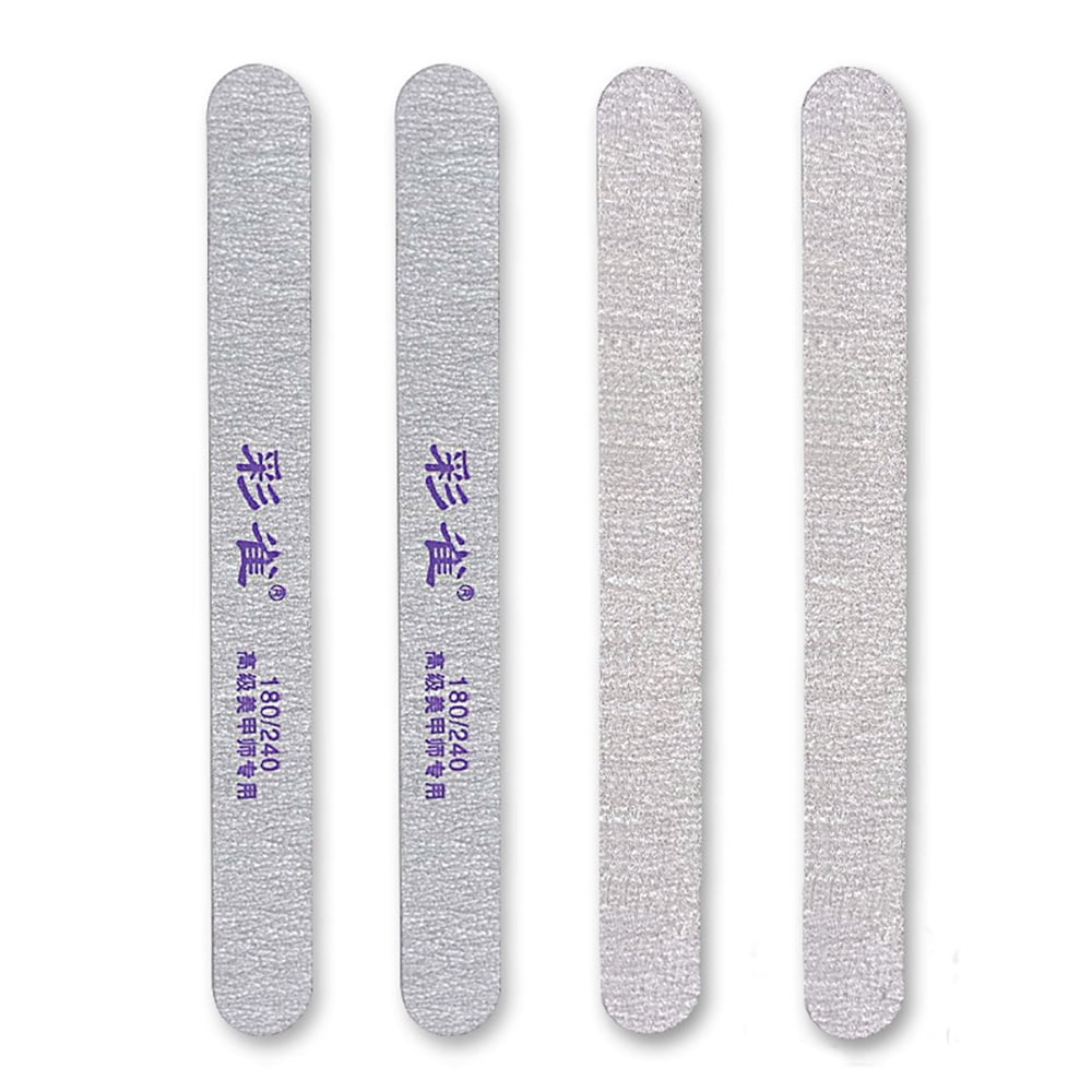 CaiQue, Round Shape 180/240 Wooden Nail File Double Sided Sanding Board