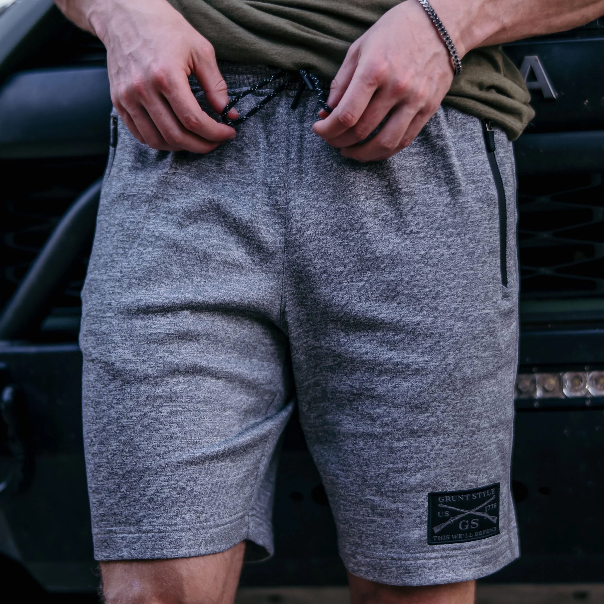 Grunt Style Commando Lounge Fleece Shorts - Small - Gray Grunt Style Commando Lounge Fleece Shorts - Small - Gray