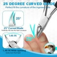 thumbnail image 3 of 2026 Heavy Duty Toenail Clippers for Thick Nails, 7-in-1 Pedicure Kit with Catcher for Seniors & Men, Professional Wide Jaw Ingrown Toe Nail Clipper Set, Podiatrist Tool, 3 of 4
