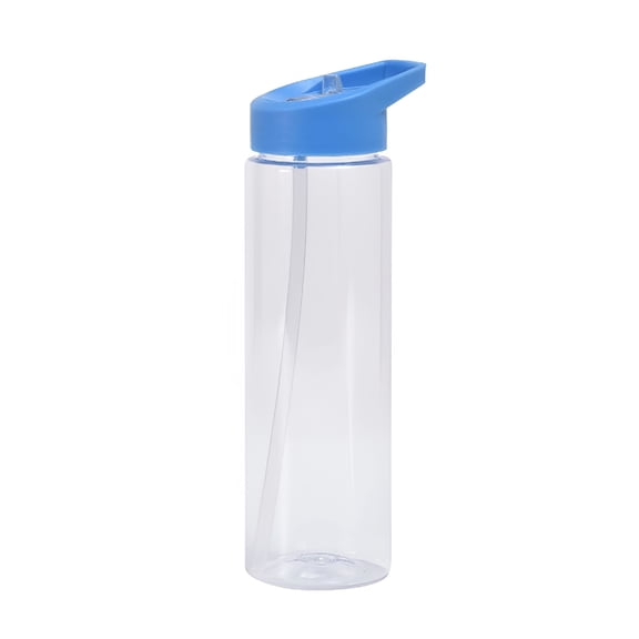 ACDANC Sports Water Bottle, 24oz Large Capacity Clear Water Bottle, Leakproof Drink Bottle for Home, Office, Outdoor Camping, Hiking, Drink Bottle with Straw, Clear