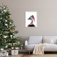 thumbnail image 3 of Stupell Industries Duck in Santa Hat Holiday Painting White Framed Art Print Wall Art, 24 x 30, 3 of 9