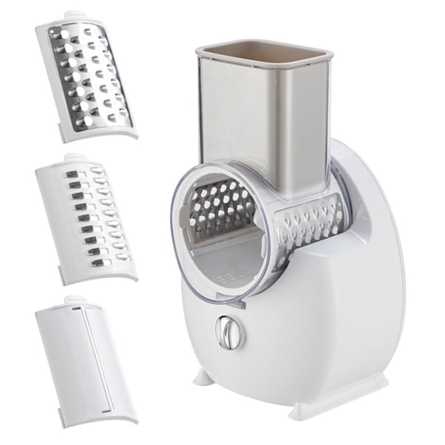 CSChome Electric Cheese Grater Electric Cheese Grater - Detachable BPA-Free Salad Maker and Vegetable Cutter