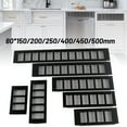 thumbnail image 6 of Black Alloy Rectangular Air Vent Grille Ventilation Cover for Cabinets Wardrobes, 6 of 7