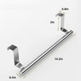 thumbnail image 2 of Over Door Towel Rail Holder, Towel Rack for Cabinet ,Stainless Steel Kitchen Over Cabinet,Towel Bar Rack Shelf No Drilling (Single bar,Large Size), 2 of 6