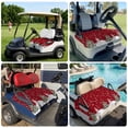 thumbnail image 6 of Golf Cart Seat Covers for 2 Seater,Christmas Snowman Microfiber Cart Seat Towel Blanket,Winter Xmas Trees Snowflakes Red Absorbent Breathable Non Slip Bench Seats Protector for Golf Course 51"x31", 6 of 9
