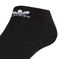 thumbnail image 4 of Adidas Trefoil No Show 6 Pairs Mens No Show & Liner Socks Size 6-12, Color: Black, 4 of 7