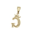 thumbnail image 4 of Cadena y dije de brillos con corona de oro laminado letra G, 4 of 8
