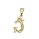 thumbnail image 4 of Cadena y dije de brillos con corona de oro laminado letra G, 4 of 8